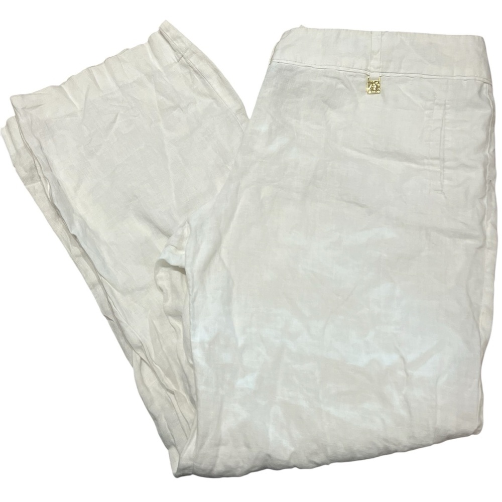 Anne Klein White Linen Pants